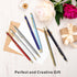 Cambond Ballpoint Pens White Pens - Black Ink Bulk Pens 1.0 mm Medium Point Retractable Metal Pen Comfortable Writing for Men Women Police Uniform...