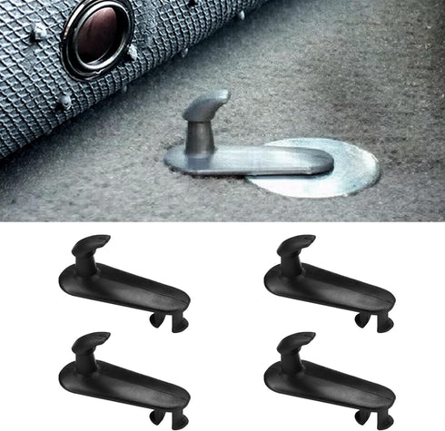 4PCS Floor Mat Clips for Car, Floor Carpet Clips Mat Fixing Hooks Carpet Holders Fixing Clamps, Car Accessories Cargo Mat Clip Carpet Fixing Buckl...