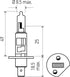 Hella H1 Standard Halogen Bulb, 12 V, 55W...