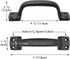 Barn Door Pulls Handles Heavy Solid Cast Iron Gate Handle, 7inch Metal Hardware for Sliding Barn Door Gate Fence Door Drawer Garage - Dark Brown 2...