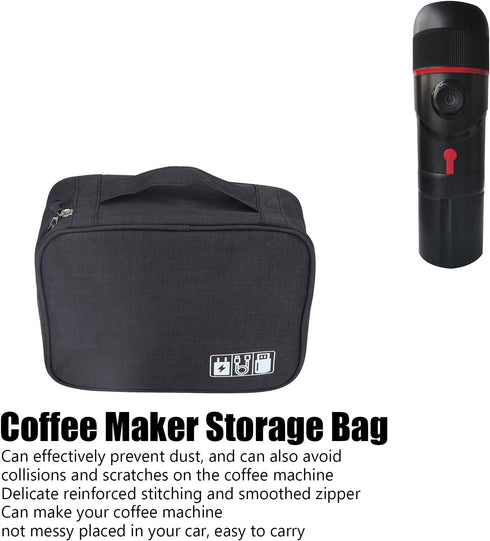 HEEPDD Coffee Maker Bag, Travel Coffee Machine Bag Portable Coffee Maker Carring Bag Storage Mini Tote Case for Outdoor...