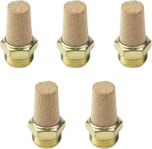 5PCS Exhaust Silencer 3/8" Exhaust Muffler Air Line Fitting for Cylinders Pneumatic Tools...