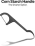 Sea Turtle Dental Floss Picks - (200 Pack Unflavored) - Corn Starch Handle - Thin Thread Tooth Flossers for Adults & Kids...