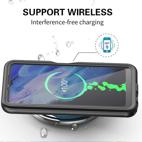 AICase Waterproof Case for Samsung Galaxy A03S 5G 2021 Snowproof, Dustproof and Shockproof, IP68 Certified Full Body Protection Fully Sealed Under...