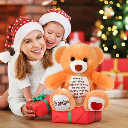 Sympathy Bears for Boys and Girls Loss of Grandpa,memorial Stuffed Animal for Loss of Grandpa Boys and Girls Sympathy Gift for Grieving Bear Plush...