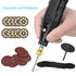 50PCS Stone Carving Set Polishing Diamond Burrs for Dremel, Rotary Tools Accessories Grinding Cutting Burrs with 1/8 inch Shank for Carving, Cutti...