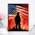 IPISSOI DIY 5D Love Diamond Art Painting Kit for Adults American Flag Firefighters Patriotic Round Full Drill Craft Diamond Art Painting Canvas fo...