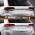 NDRUSH Smoked Taillight Rear Fender Vinyl Tint Film, Precut Overlay, Tail Light Wrap Cover Compatible with 2014-2020 Jeep Grand Cherokee...