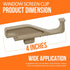 Full Screen Latch Compatible with Andersen 400 and 200 Series Double Hung and Gliding Windows from Year 2000 to Present - Replacement Clips for Wi...