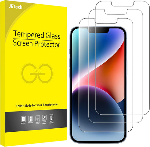 JETech Screen Protector for iPhone 14 Plus 6.7-Inch, Tempered Glass Film, 3-Pack......