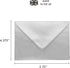 Pukka Pad, Carpe Diem Gummed Envelopes for Greeting Cards and Invitations - Pack of 25 Silver Envelopes - A2, 4.38 x 5.75 in...