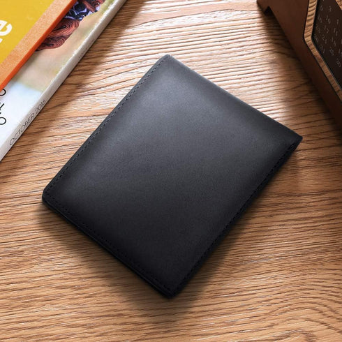 Kenon Personalized Leather Wallet For Man, Engraved RFID Blocking Bifold Stylish Black Wallet For Man Valentines Birthday Christmas Gifts...