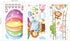 DECOWALL BS-1606 Animal Hot Air Balloon Height Growth Chart Kids Wall Stickers Wall Decals Peel and Stick Removable Wall Stickers for Kids Nursery...