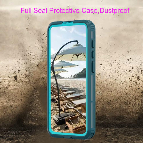 Compatible with Samsung S23+ Waterproof Case, Dustproof Shockproof Snowproof with Built in Screen and Camera Protector Lanyard Full Body Cover for...