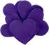 4 inch Felt Hearts 16pc - Dark Purple...