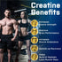 Creatine Monohydrate Gummies for Men & Women, Creatine Pre-Workout Gummies, Taurine&B6, Increase Strength, Energy & Endurance Chewable Creatine Gu...