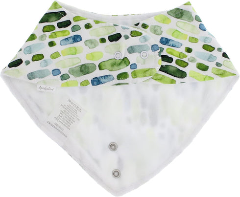 Baby Bib for Drooling and Teething with Pacifier or Teething Toy Attachment - Green and Bear It...