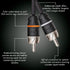 Elite Audio Premium Series 6ft. 2-Channel Car Audio RCA Cable – Double Shielded, Oxygen Free Copper, Noise Reducing Audio Cable for Amplifiers, Su...