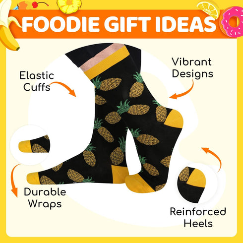 Zmart Crazy Pineapple Gifts For Men - Fruit Socks Fun Crazy Pineapple Socks...