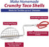 HIC Kitchen Taco Shell Tong, Steel, For Making Homemade Taco Shells...
