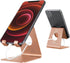 Cell Phone Stand Desk Phone Holder, Cradle, Dock, Compatible with All 4-8inch Phones, Office Kitchen Traveling Accessories T1 Rose Gold...