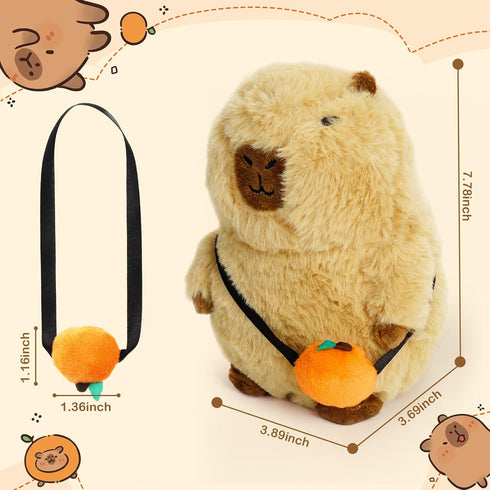 Stuffed Capybara Plush Toy,Capybara Stuffed Animal Gifts,Cute capybara peluche,Soft Capybara Plushie Rodent (7.78inch)...
