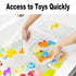 Quick-Fetch Way Mesh Bath Toy Holder, Wide Opening and Large Capacity Bath Toy Storage for Quick Access to Toys, Space-Saving Wall-Mounted Bath To...