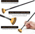 Artist Fan Paint Brushes Set 6pcs - Golden Maple Soft Anti-Shedding Nylon Hair Wood Long Handle Paint Brush Set for Acrylic Watercolor Oil Gouche ...