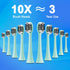 Portable Electric Soft Toothbrush with Travel Case, 90-Day Largest Battery Life, 10 Brush Heads, 15 Modes Deep Clean, Ergonomically-designed for E...