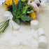 Chiffon Ribbon Fringe Fabric Ribbons 3 Rolls 1.5" Wide x 7 Yd Cream White Handmade Silk Chiffon Ribbon for Flowers Bouquets Wedding Decorations In...