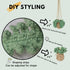 Crochet Car Air Freshener?12ml Empty Refillable Car Diffuser Bottle with Cute Potted Plants Car Mirror Hanging Accessories Car Air Hanging Fragran...