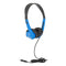 Egghead Heavy-Duty Kids' Stereo Headphones with Padded Ear Cups and 4' Cord, Adjustable Tangle-Free Stereo School Headphones, Blue...
