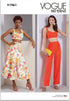 Vogue Misses' Lined Bra Top, Flared Skirt and Pants Sewing Pattern Packet, Design Code V1961, Sizes 14-16-18-20-22...