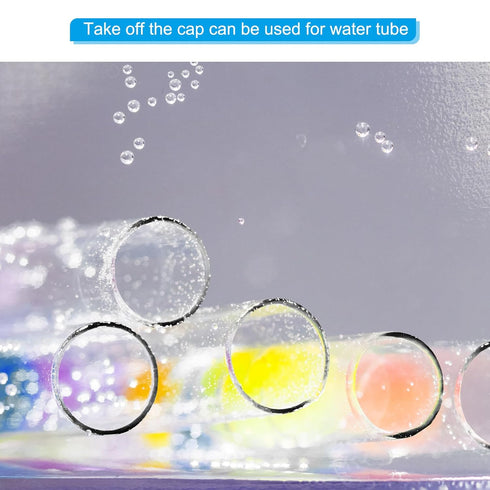 PATIKIL 11.8"L x 1.7"Dia Clear Storage Tubes, 1Pcs PC Plastic Transparent Hollow Round Rigid Tube with Cap for Beads Bath Salt Container Wedding P...