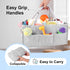 PHILORN Diaper Caddy Organizer, Extended 15-inch Baby Diaper Caddy with Dividers, Car Diaper Caddy, Diaper Caddy for Changing Table, Felt Diaper C...