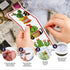 6pcs DIY Cross Stitch Bookmark Kit Plant Stamped Embroidery Bookmark Kits Instruction Included 8.7x3.1" Black Cat Easy Cross Stitch Kits for Adult...