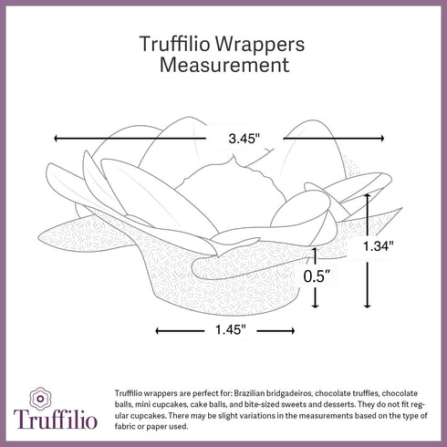 Handmade Paper Truffle Cups | Truffle Liners | Truffle Wrappers | Fominhas | Candy cups for chocolate | Forminhas de Brigadeiro | Candy liners - P...