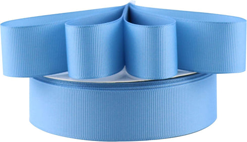 Dusty Blue Grosgrain Ribbon 1 Inch Blue Ribbon for Crafts Grosgrain Ribbon for Gift Wrapping Wedding Decor Hair Bows Party Favor Baby Shower Flowe...