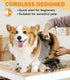 Dog Clippers for Grooming, 4-Speed & LCD, Low Noise Electric Dog Trimmer for Grooming, Cordless Rechargeable Dog Hair Clippers, Super Quiet for Do...