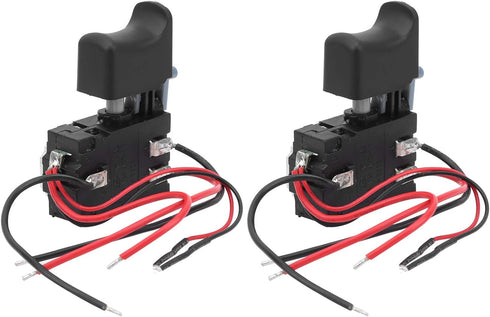 Drill Switch 2pcs Power Tool Switch with lighting function great replacements of the old or damaged drill bits...