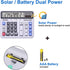 Comix Desktop Calculator Solar Battery Dual Power with 12-Digit Large LCD Display and Large Computer Keys Standard Function Calculator for Home Of...
