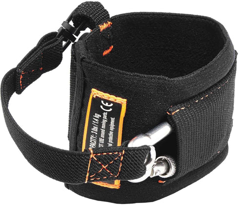 Ergodyne Squids 3114 Pull-On Wrist Tool Lanyard with Stainless Steel Carabiner Connection, 3 Pounds,Black...