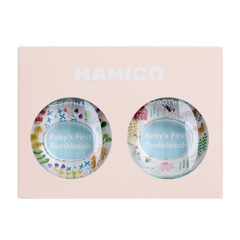 Baby Toothbrush Gift Set Gentle, Extra- Soft Bristles for Baby’s First Toothbrush | Easy Grasp-No Overreach Infant Toothbrush | BPA Free| Baby Reg...