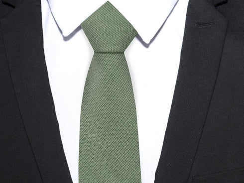 Sage Green Ties for Men 2.5'' Cotton Skinny Tie Solid Color Neckites for Wedding Business Graduation Party...