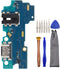 USB Charging Port Replacement Part Assembly Board for Samsung Galaxy A22 SM-A225F with Microphone Headphone Jack and Tool Kit...
