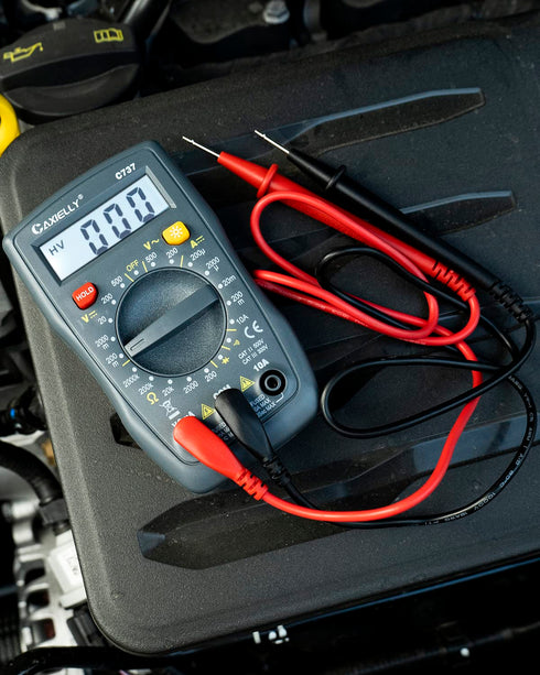 Multimeter Tester 2000 Counts Digital Multimeter with DC AC Voltmeter and Ohm Volt Amp Meter ; Measures Voltage, Current, Resistance; Tests Live W...