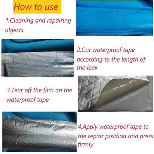 Crack Sealing Waterproof Tape, Suitable for Waterproofing in Toilets, Pipelines, roof Cracks, RVs, sunshades, Windows, Floors, Swimming Pools, and...