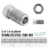 4LIFETIMELINES Stainless Steel Brake Line Tube Nut, Long, 3/16 (3/8-24 Inverted), Bag of 10...