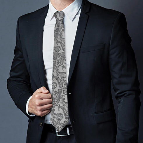 Men's Ties, 3.15" Silk Neckties Black Ties for Men Formal Business Wedding Party Gifts...