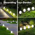 Solar Pathway Lights Outdoor, Landscape Path Lights Solar Powered Waterproof IP67 Dusk to Dawn Solar Globe Lights for Outside Garden Walkway Lawn ...